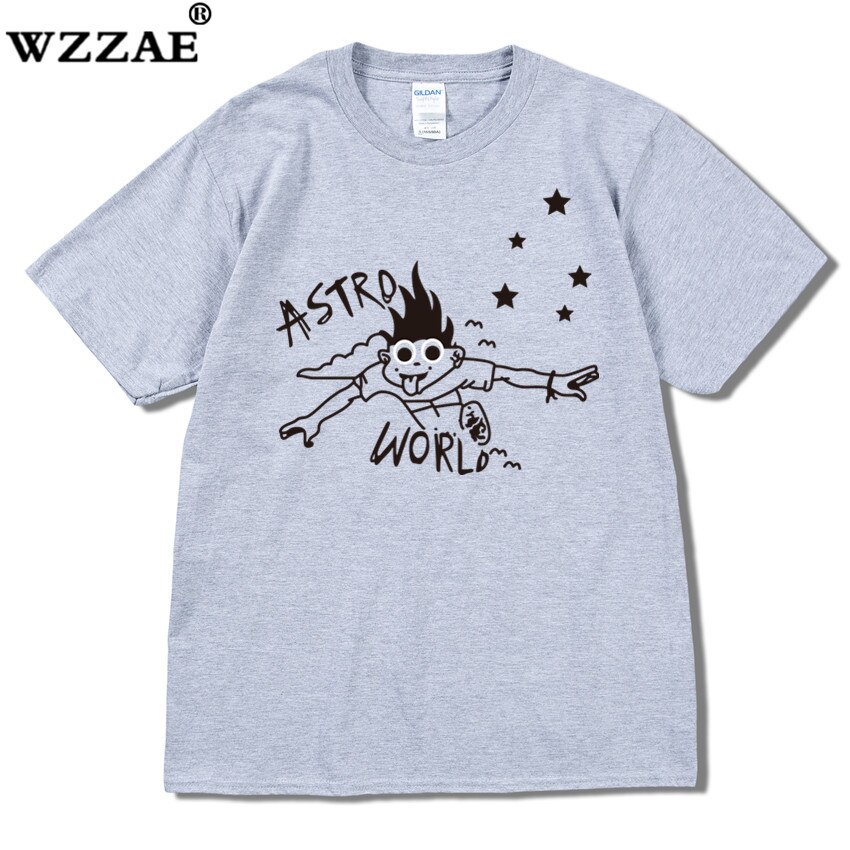 Travis Scot Look Mom I Can Fly Astroworld T-Shirt Grey Travis Scot Look Mom I Can Fly Astroworld T-Shirt Grey